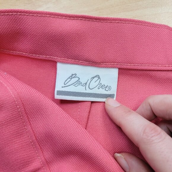 Vintage 80s Levi Strauss Bend Over Pants Women's Pink High Rise | Size: 12P - Picture 11 of 12